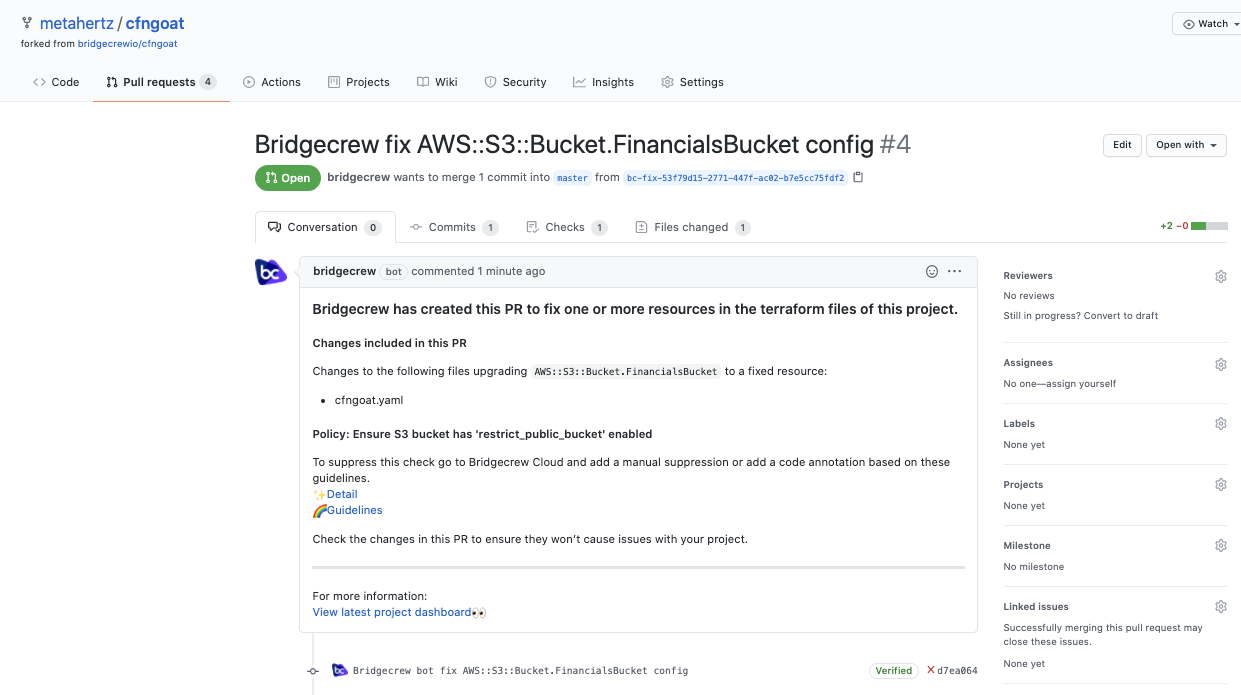 Git remediation workflow