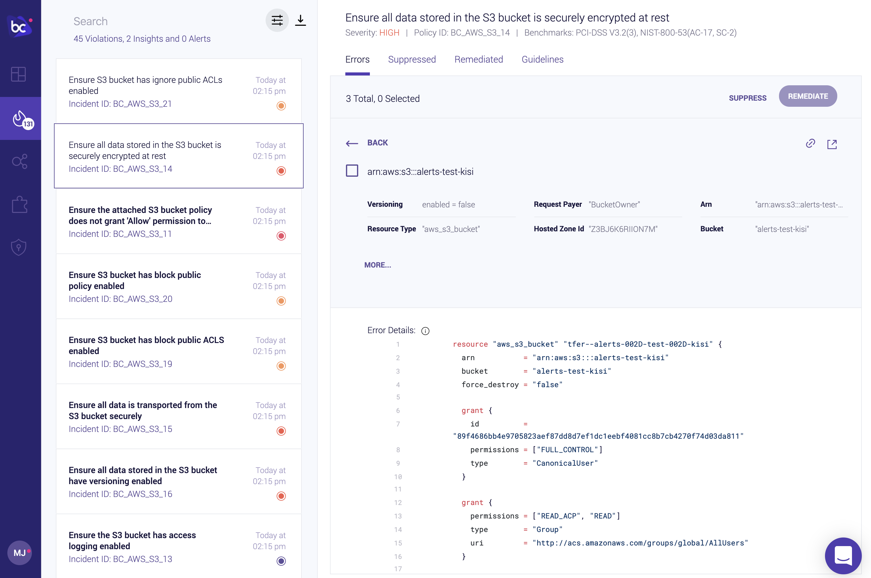 AWS Bridgecrew Integration