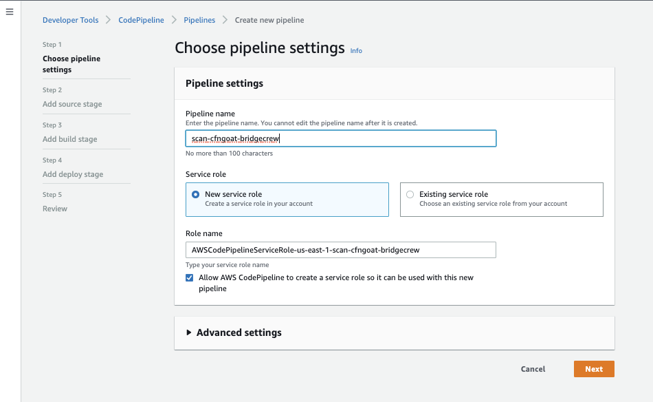 AWS CodePipeline Setup