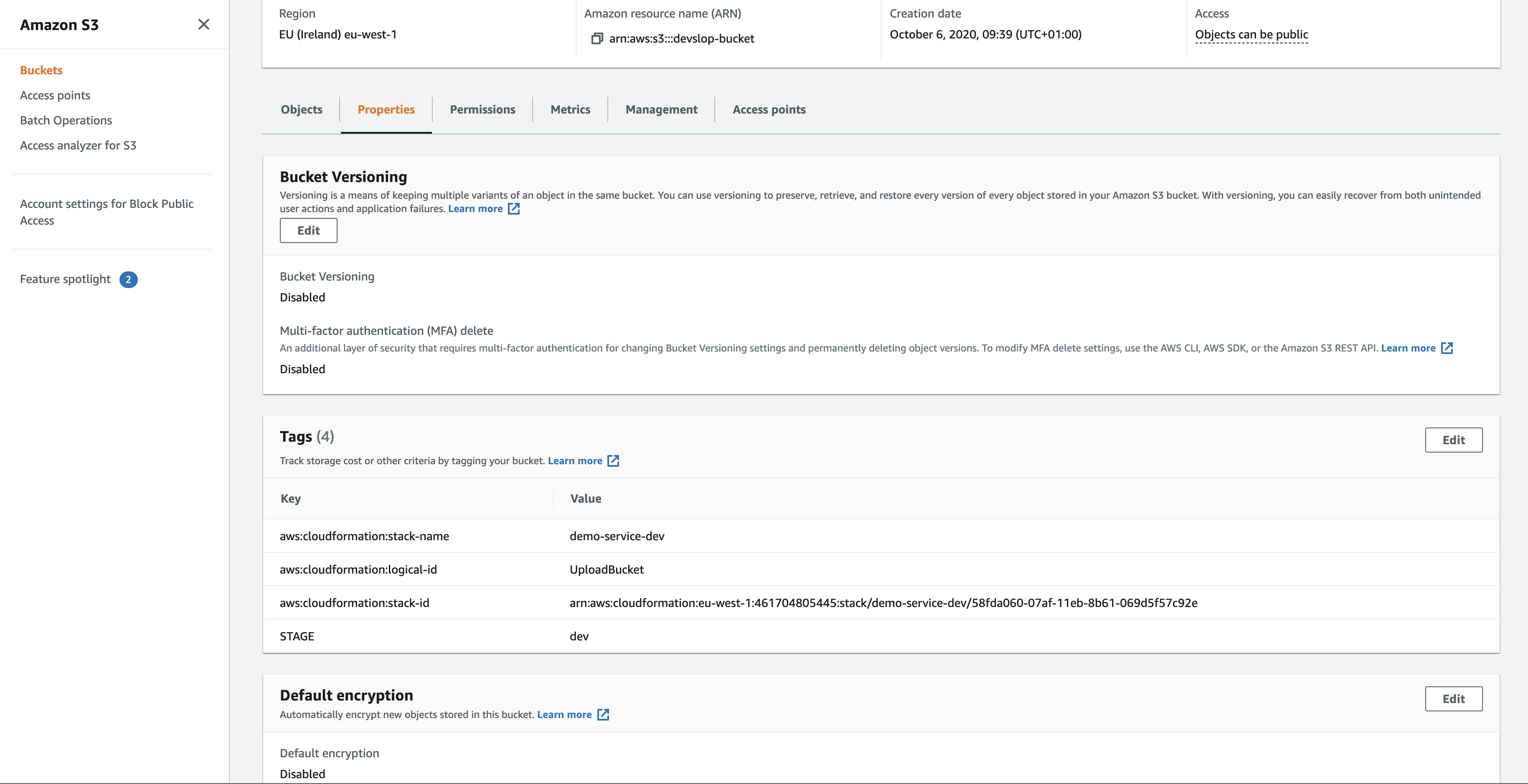 AWS Bridgecrew remediating s3 unencrypted bucket