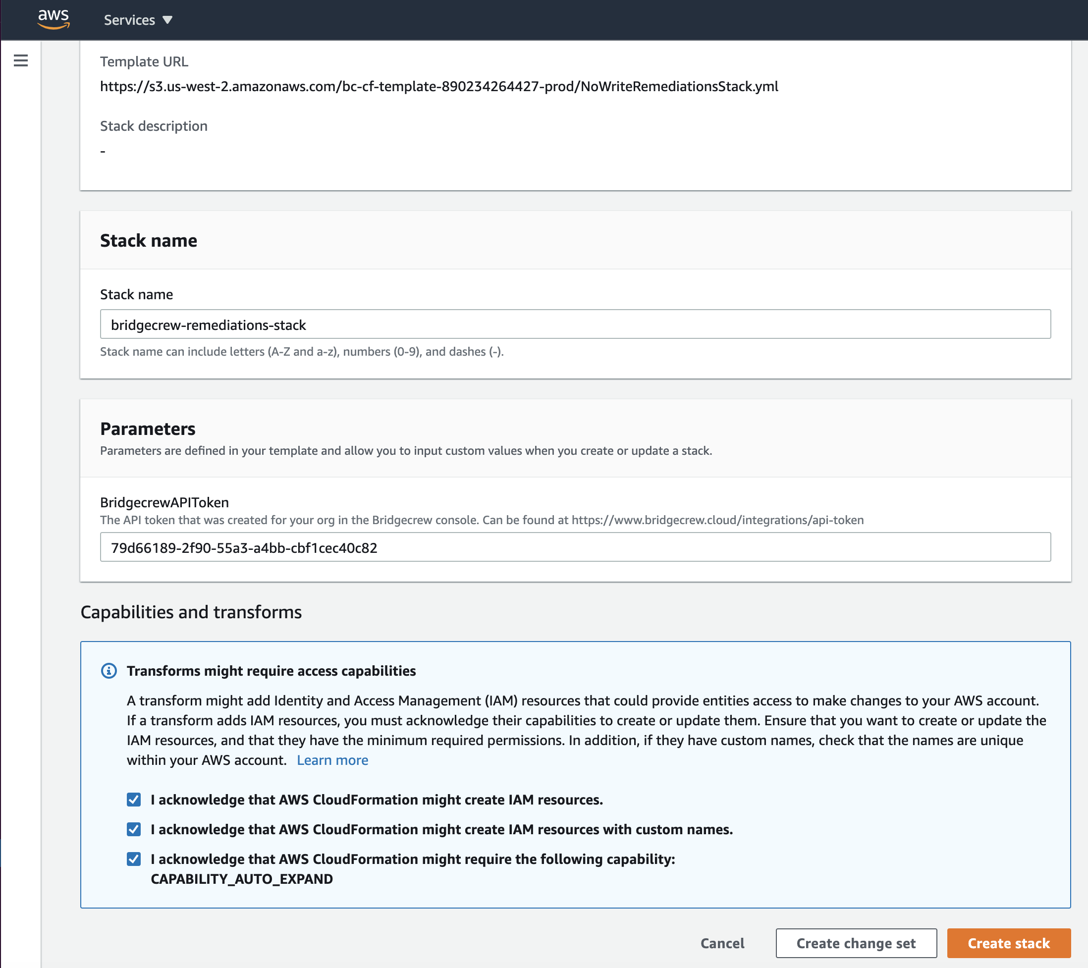 AWS Bridgecrew remediation integration